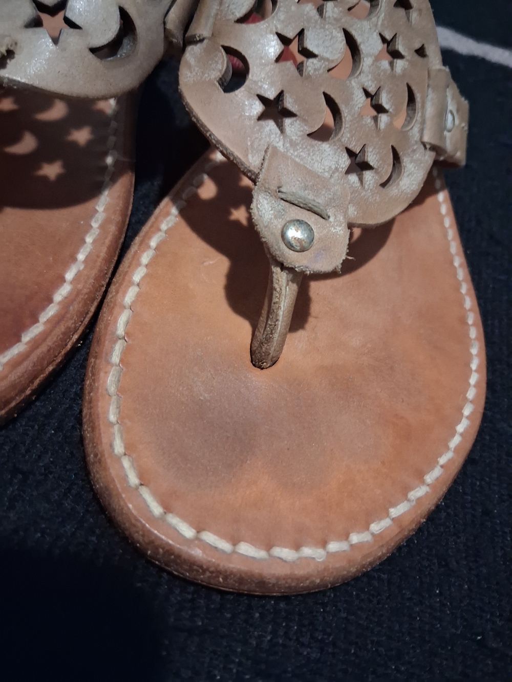 Freebird by Steven Tan Leather Cutout Star & Moon Sandals - Picture 2 of 8